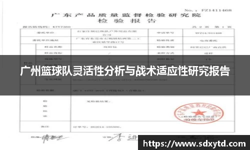 广州篮球队灵活性分析与战术适应性研究报告